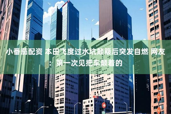 小番茄配资 本田飞度过水坑颠簸后突发自燃 网友：第一次见把车颠着的