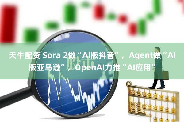 天牛配资 Sora 2做“AI版抖音”，Agent做“AI版亚马逊”，OpenAI力推“AI应用”